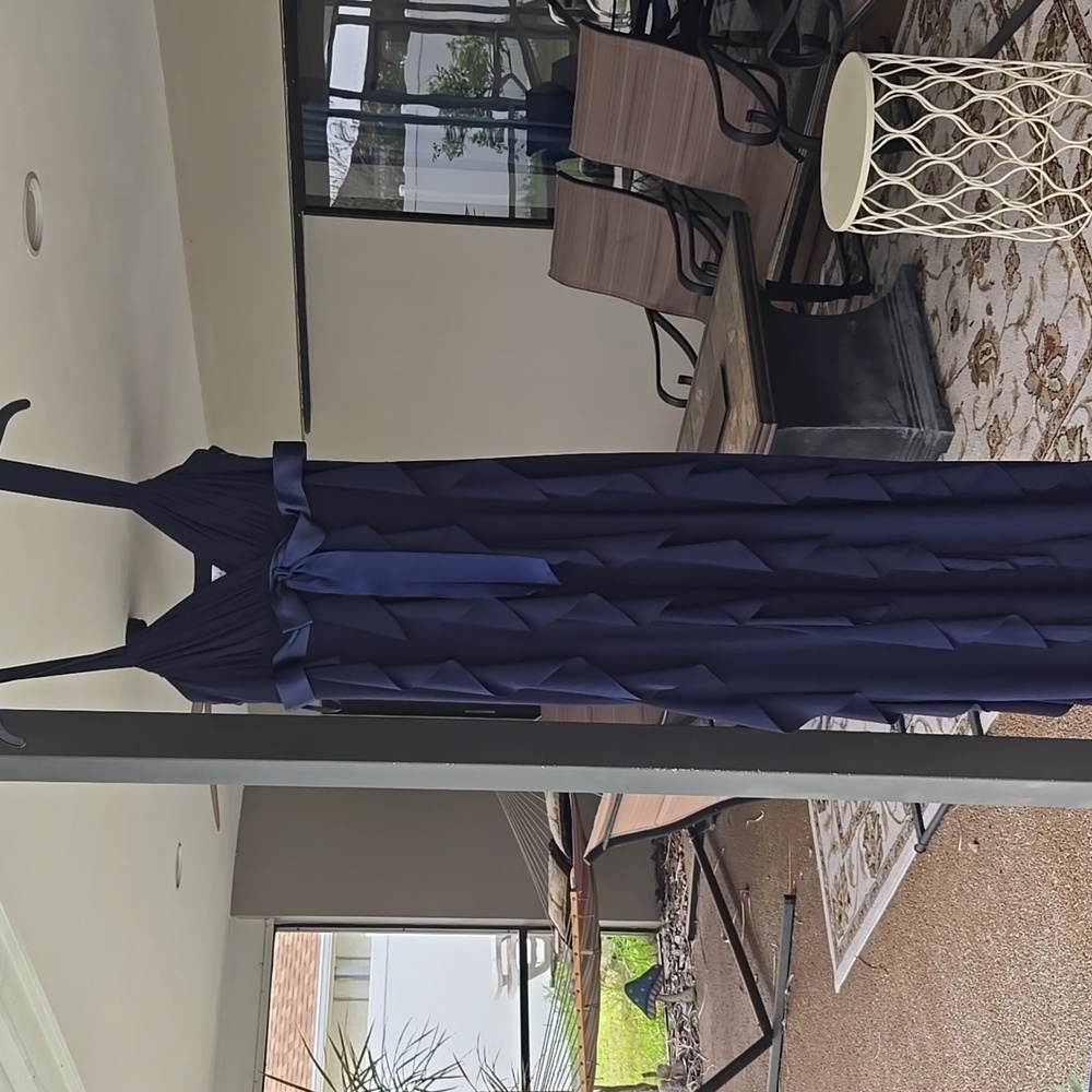 Betsy & Adam Midnight Blue/Black Gown